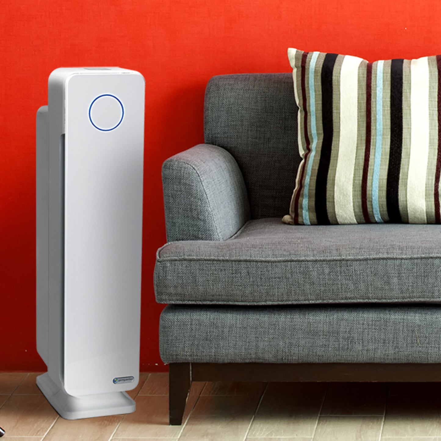 GermGuardian AC5350 HEPA PURE™ 28" Tower Air Purifier (5-speed 3-stage UV-C filtration, white)