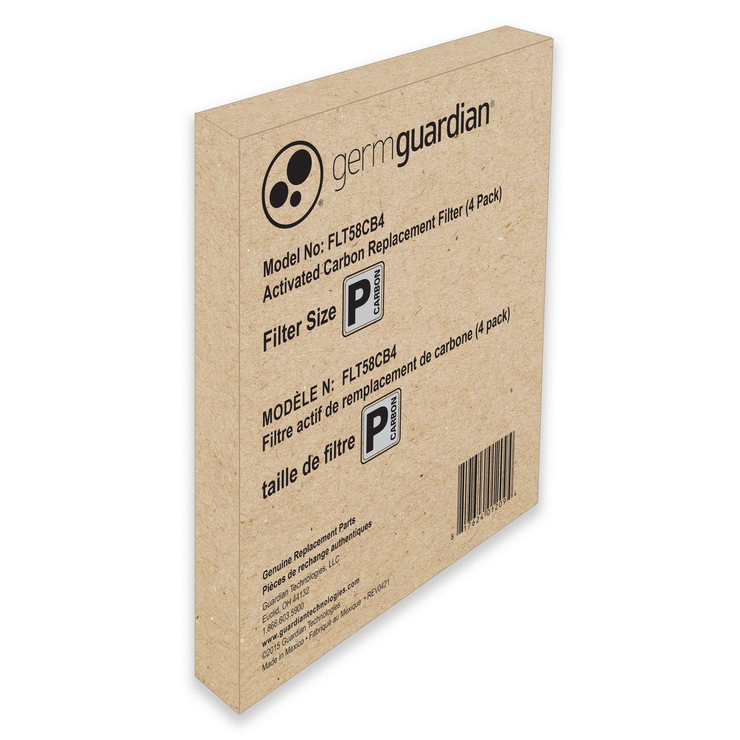 GermGuardian FLT58CB4 Carbon Replacement Filter P: 4 pack