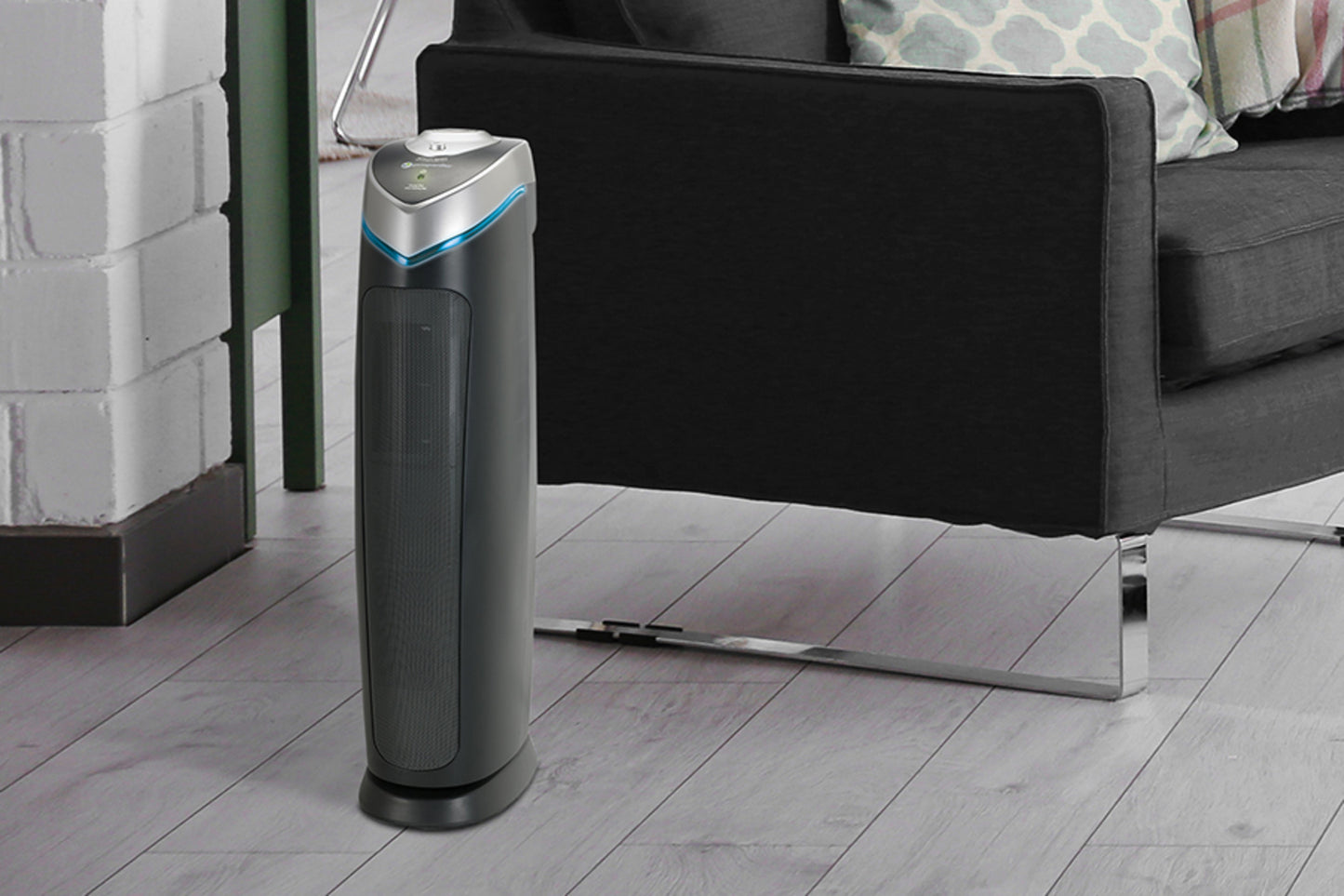 GermGuardian AC5000 HEPA PURE™ 28" Tower Air Purifier (3-speed 3-stage UV-C filtration, black)