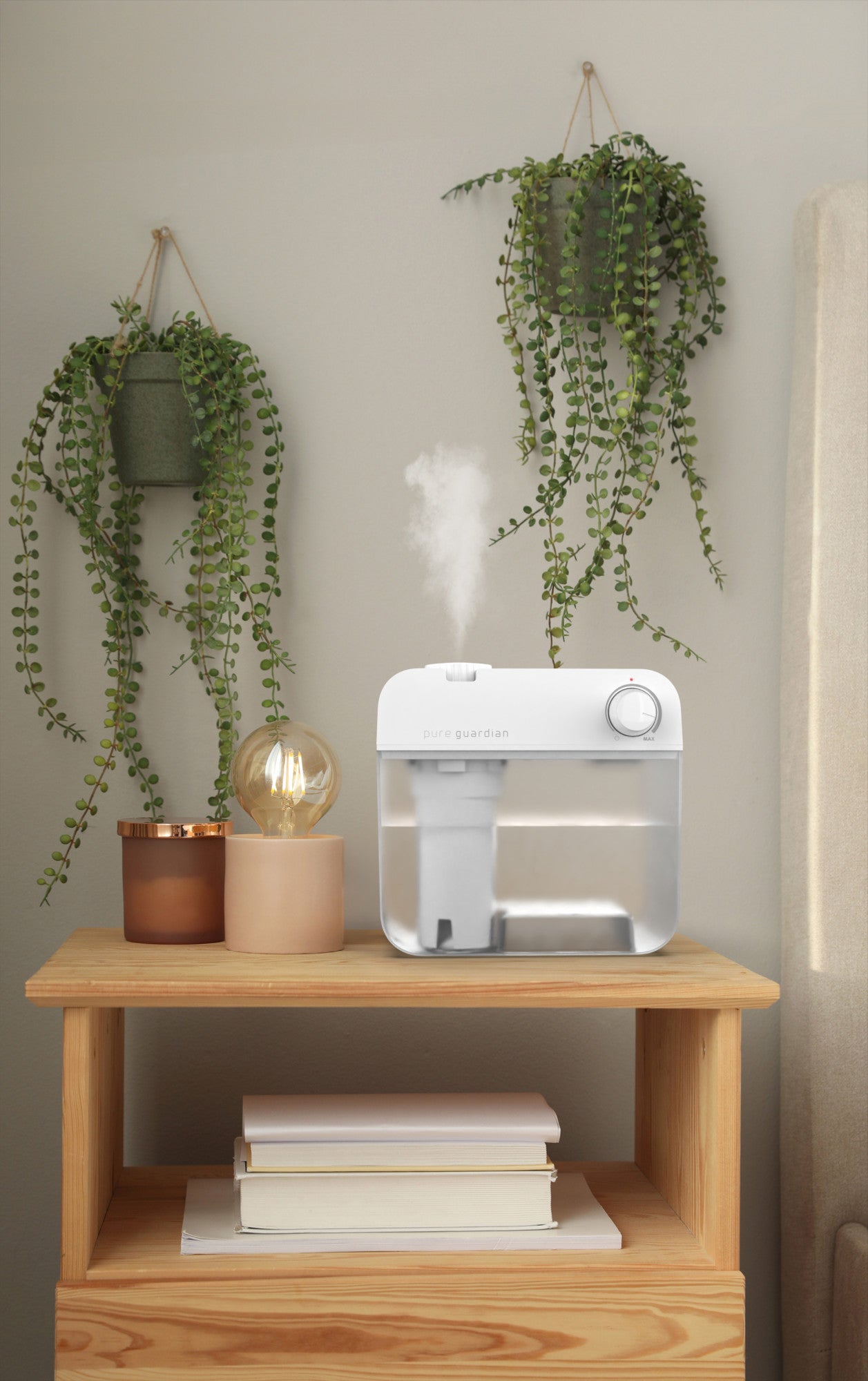 PureGuardian H1035W 40-Hour, 1-Gallon, Easy to Clean Cool Mist Ultrasonic Humidifier