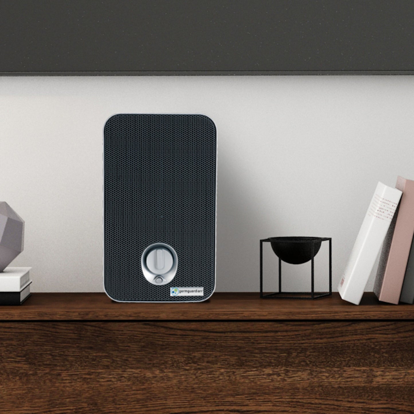 GermGuardian AC4100 HEPA PURE™ 11" Table Top Air Purifier (3-speed 4-stage UV-C filtration, gray)