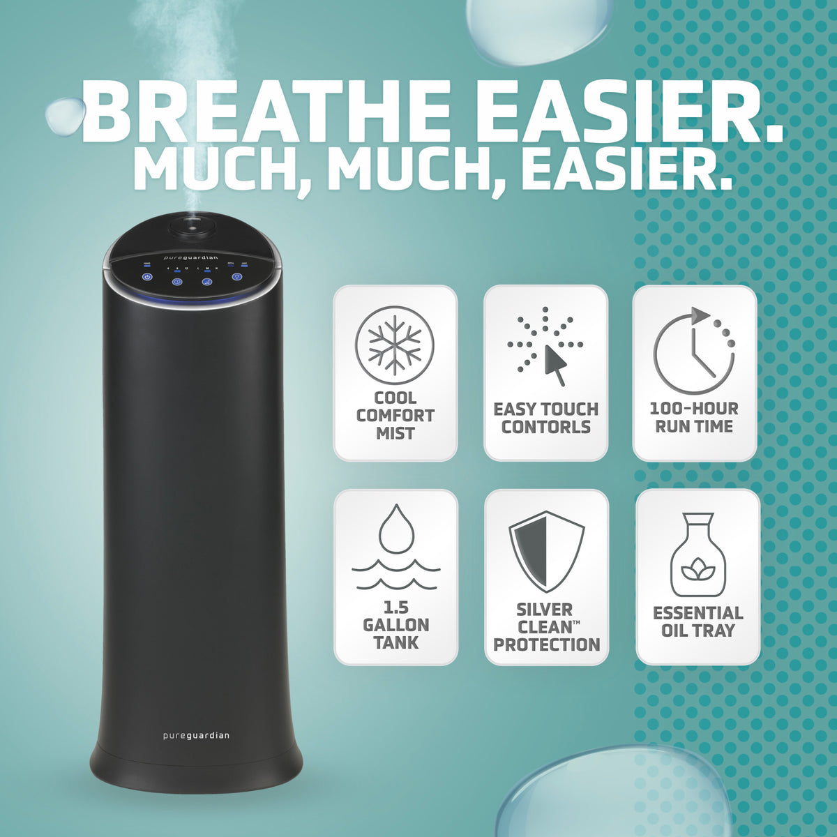 Purificateur D'air Vbreathe Tasman - Gris - Neuf Sous Emballage - Technologie HEPA
