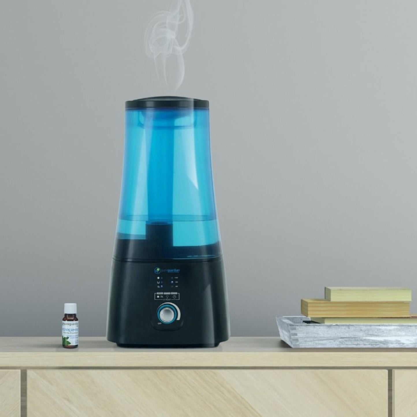 PureGuardian H5450BCA Ultrasonic Warm and Cool Mist Humidifier with UV-C and Aromatherapy Tray, 2-Gallons