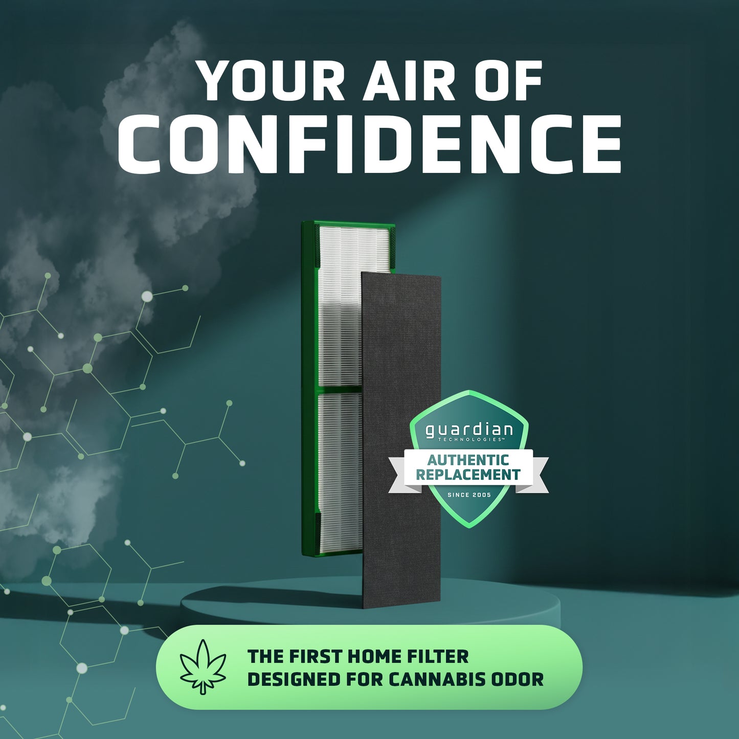 GermGuardian FLT420B Cannabis Smoke Genuine Air Purifier Replacement Filter B