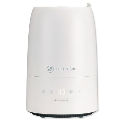 PureGuardian H955W 30-Hour Ultrasonic Top Fill Cool Mist Humidifier with Humidistat, .50 Gallon