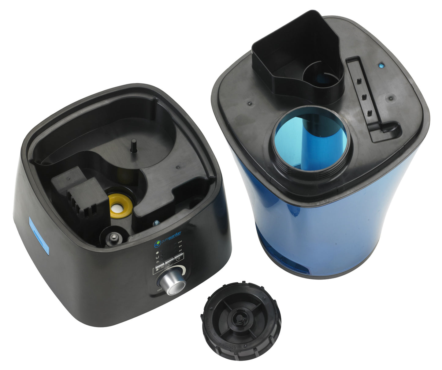 PureGuardian H5450BCA Humidificateur à ultrasons à brume chaude et froide avec plateau UV-C et aromathérapie, 2 gallons