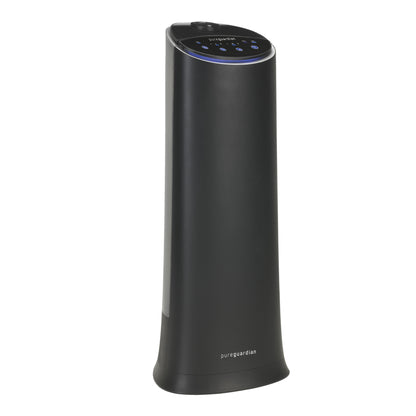 PureGuardian H3200 Ultrasonic Cool Mist Humidifier Tower with Aromatherapy Tray, 1.5-Gallons (black)