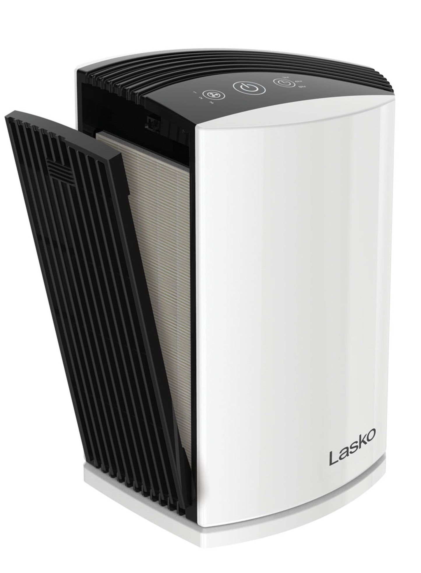 Lasko LP200 HEPA 15" Table Top Air Purifier (3-speed 2-stage filtration, white/black)