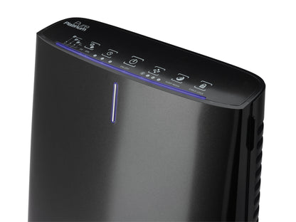 Lasko HF25630 Pure Platinum HEPA 28" Console Air Purifier (3-speed 3-stage UV-C filtration, black)