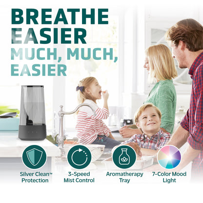 PureGuardian H980C 70-Hour Ultrasonic Cool Mist Humidifier, 1-Gallon