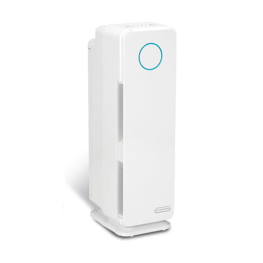 GermGuardian AC4300 Elite Purificateur d'air 5 en 1 avec filtre Pet Pure HEPA, désinfectant UV-C et réduction des odeurs, tour de 22 pouces (blanc)