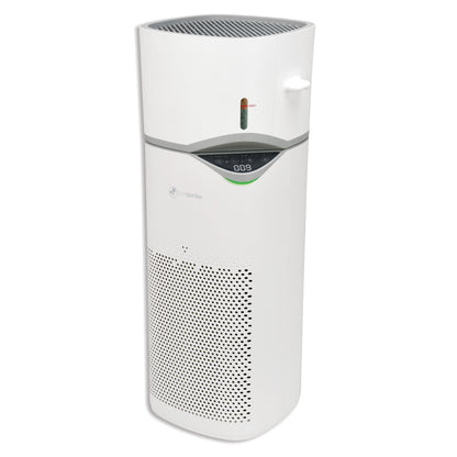 PureGuardian APH406 HEPA PURE™ 30" Console Air Purifier & 0.8 gallon Humidifier (360° 3-speed 3-stage filtration, white)