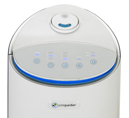 PureGuardian H3250WCA Ultrasonic Warm and Cool Mist Humidifier Tower with Aromatherapy Tray, 1.5-Gallons