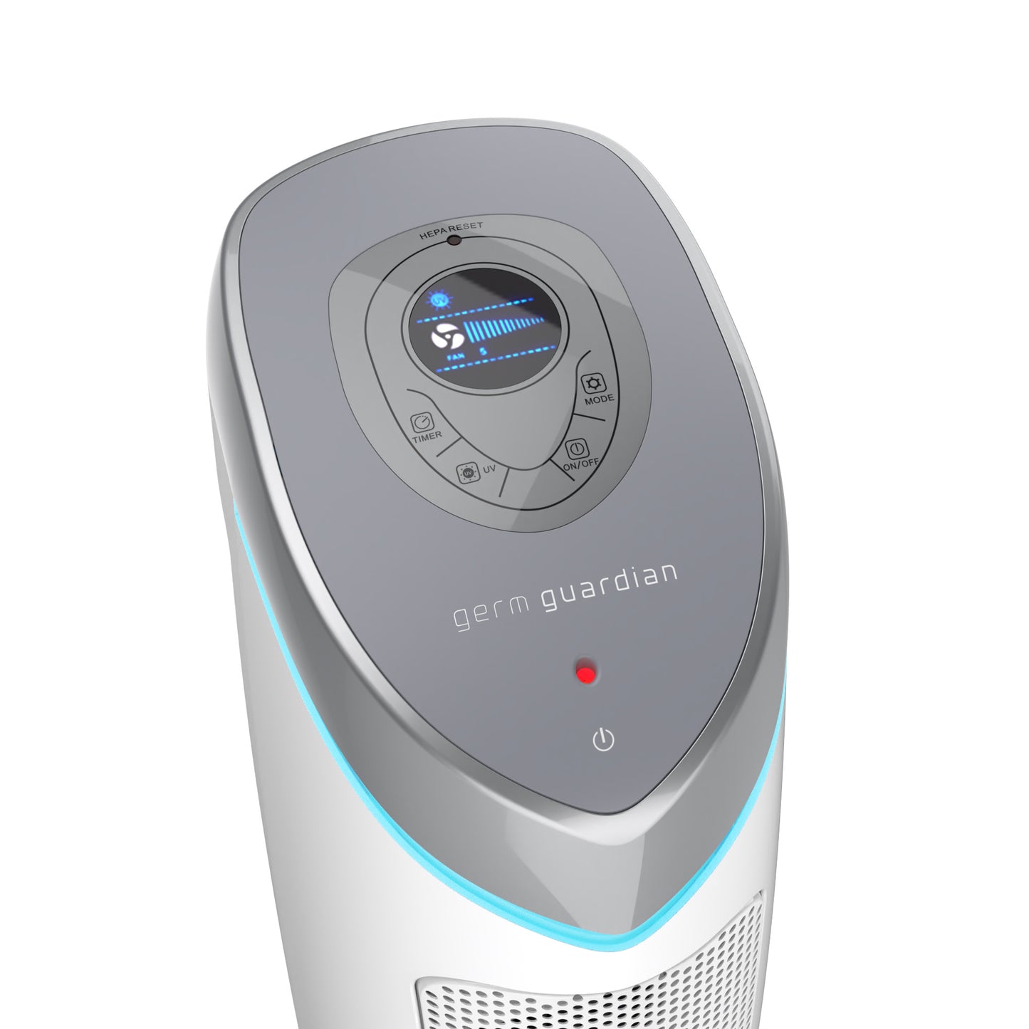 GermGuardian AC5250 PET PURE™ 28" Tower Air Purifier (5-speed 3-stage UV-C filtration, white)