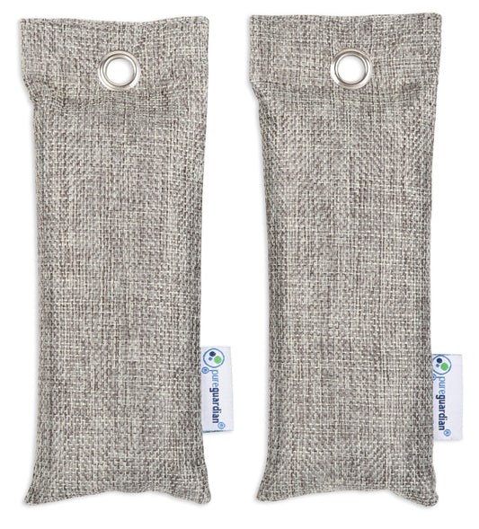 PureGuardian Bamboo Charcoal Air Purifying Bags (75g, 7.5" x 3.0" x 1.0", 2 count)