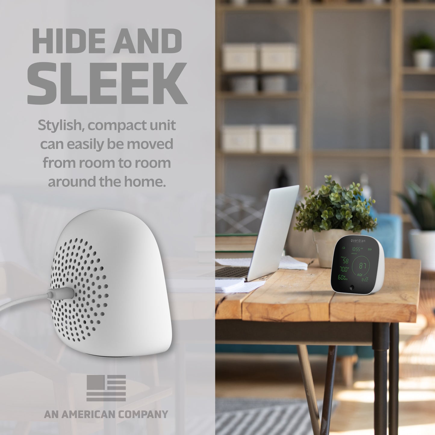 GermGuardian AQM101 Smart Air Quality Monitor (white)