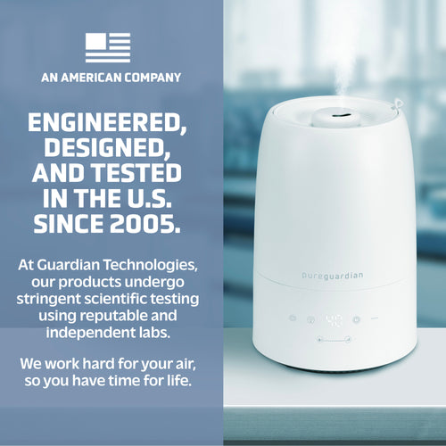 PureGuardian H955W Ultrasonic Top Fill Cool Mist Humidifier with Humidistat - Thumbnail 5