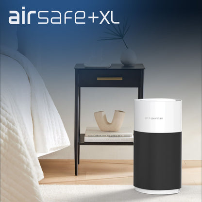 GermGuardian AC3250 AirSafe+ HEPA PURE™ 20" Smart Tower Air Purifier (360° 10-speed 4-stage UV-C filtration, black/white)