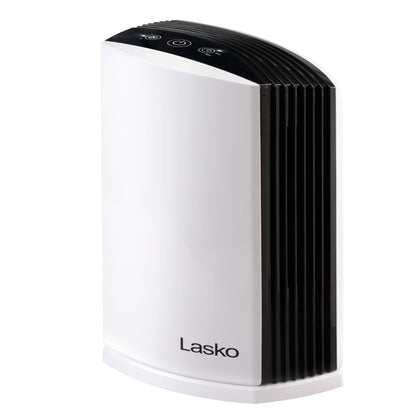 Lasko LP200 HEPA 15" Table Top Air Purifier (3-speed 2-stage filtration, white/black)
