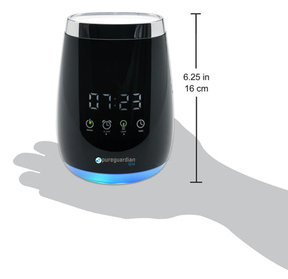 PureGuardian Spa SPA260CA Deluxe Ultrasonic Aromatherapy Essential Oil Diffuser with Touch Controls & Alarm Clock