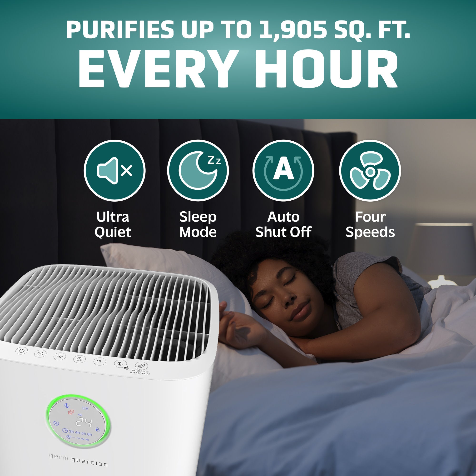 コレクション airpure GermGuardian AC5109 HEPA PURE™ 24