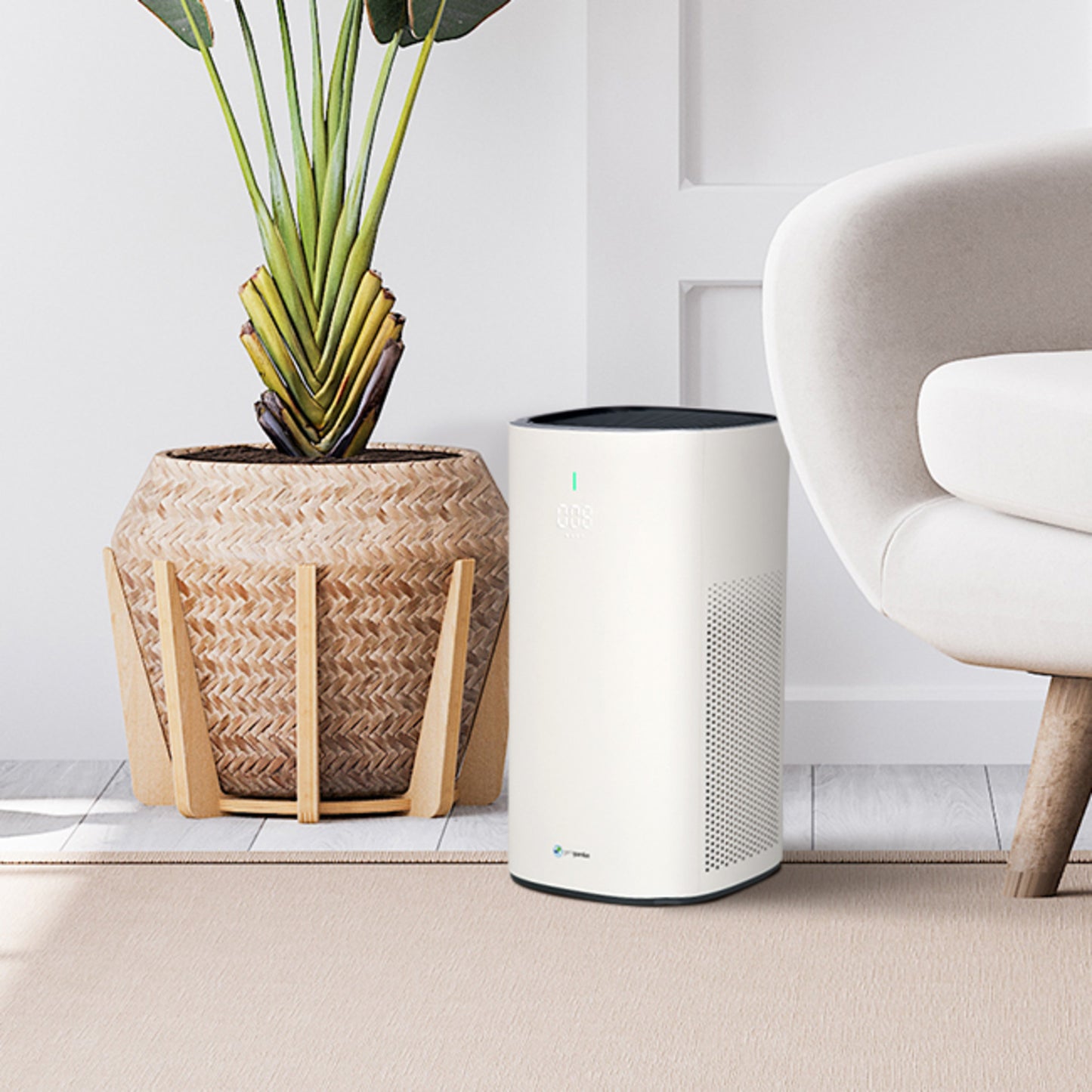 GermGuardian AP5800 HEPA PURE™ 19" Console Air Purifier (3-speed 3-stage filtration, white)