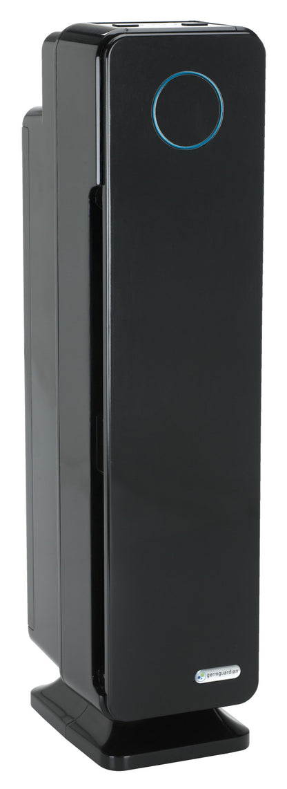 GermGuardian AC5300 HEPA PURE™ 28" Tower Air Purifier (3-speed 3-stage UV-C filtration, black)
