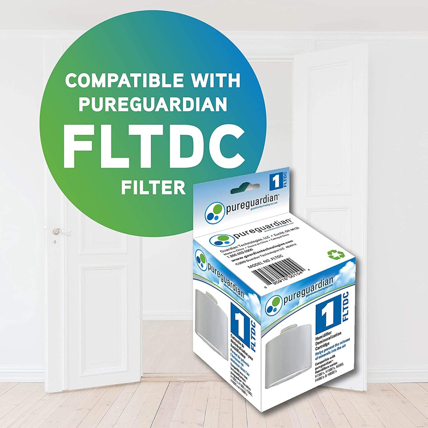 PureGuardian H5225 Top Fill Ultrasonic Cool and Warm Mist Humidifier with Aromatherapy Tray, 2-Gallon