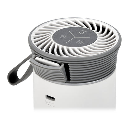GermGuardian AC085 7" Portable Table Top Air Purifier (2-speed 3-stage UV-C filtration, white)