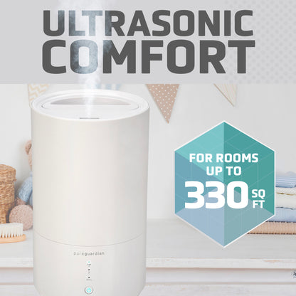 PureGuardian H950AR 0.80 Gallon Top Fill Ultrasonic Cool Mist Humidifier with Aromatherapy Tray