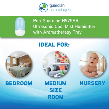 PureGuardian H975AR 1-Gallon Cool Mist Humidifier