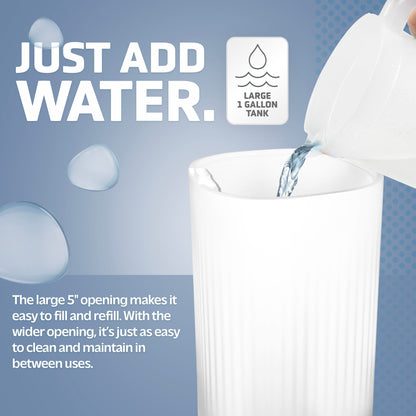 PureGuardian H980W 70-Hour Ultrasonic Cool Mist Humidifier, 1-Gallon