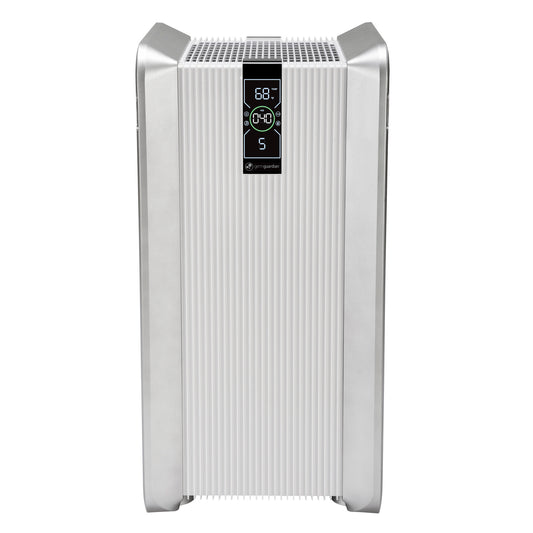 Purificateur d'air GermGuardian AP6100 PRO MAX avec 2 filtres HEPA, moniteur de qualité de l'air, portable avec roues