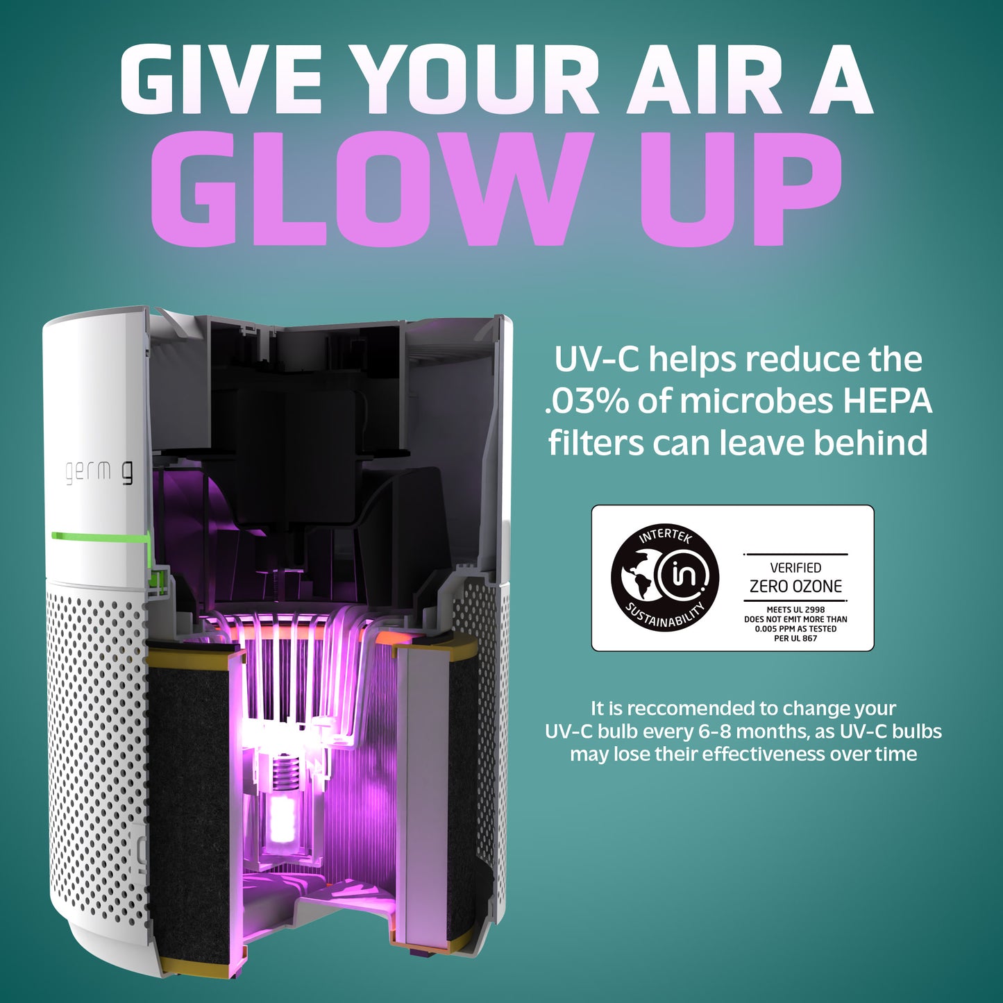 GermGuardian LB1000 UV-C GENUINE Replacement Bulb for GG1000/1100 Air Sanitizers