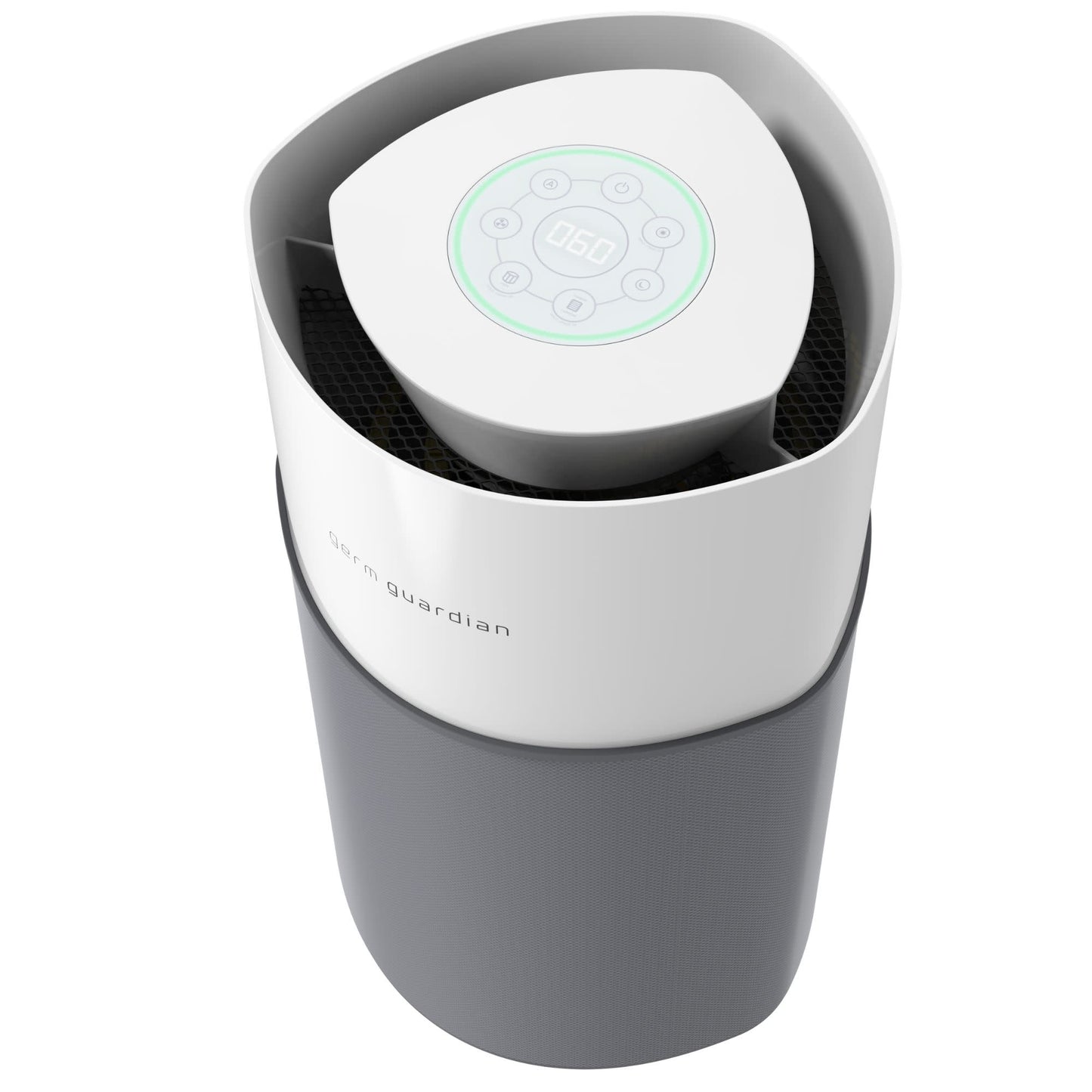 GermGuardian AP3250 HEPA PURE™ 22" Console Air Purifier (wi-fi enabled 10-speed 4-stage UV-C filtration, white/gray)