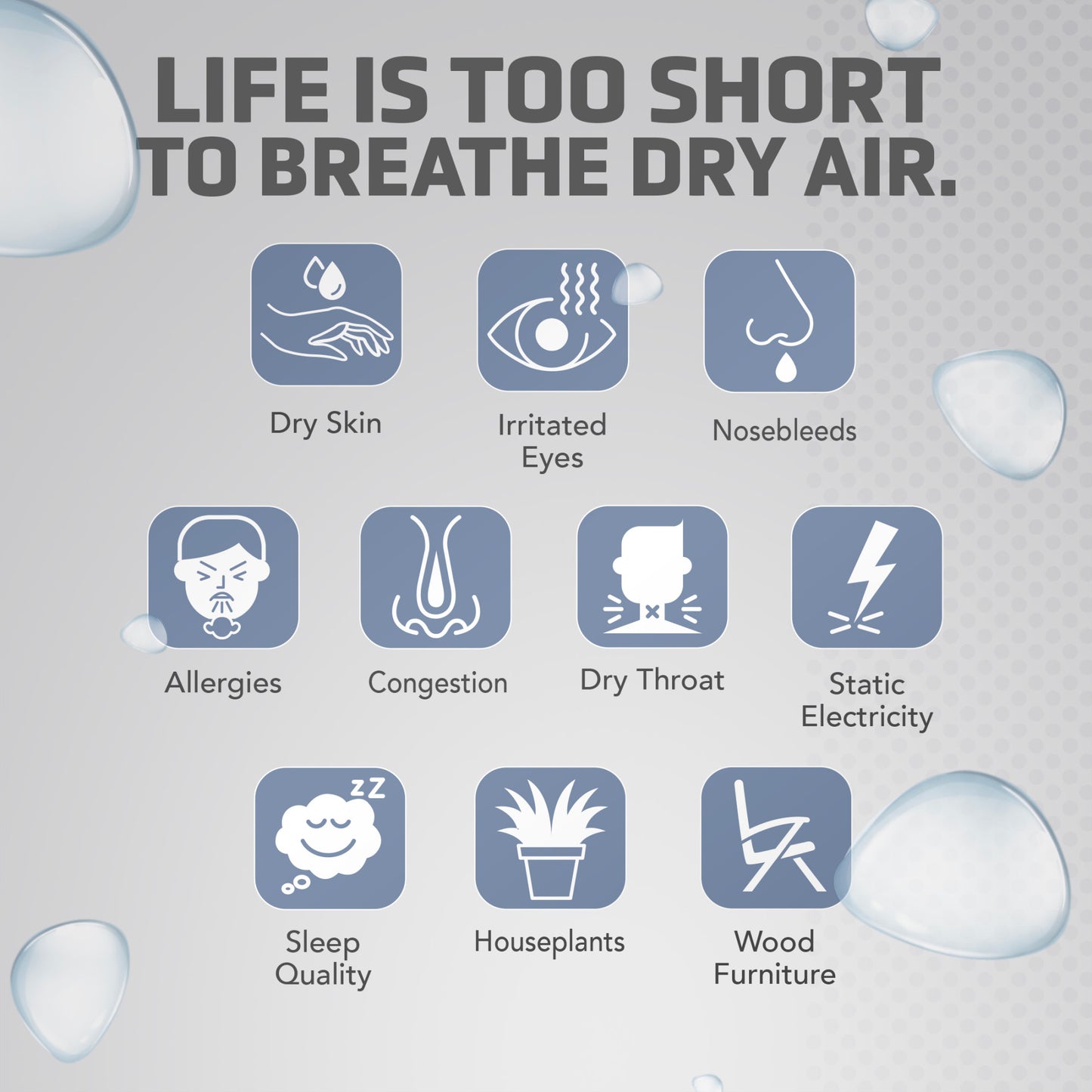 PureGuardian H955W 30-Hour Ultrasonic Top Fill Cool Mist Humidifier with Humidistat, .50 Gallon