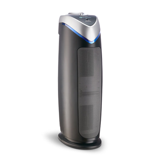 GermGuardian AC4825 HEPA PURE™ 22" Tower Air Purifier (3-speed 3-stage UV-C filtration, gray)
