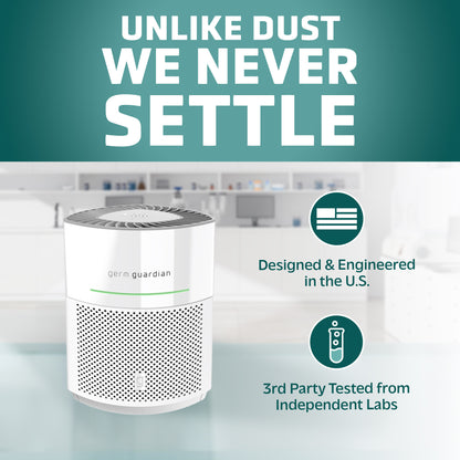 GermGuardian AP3151 AirSafe Air Purifier with 360 Degree HEPA 13 Filter and Air Quality Sensor