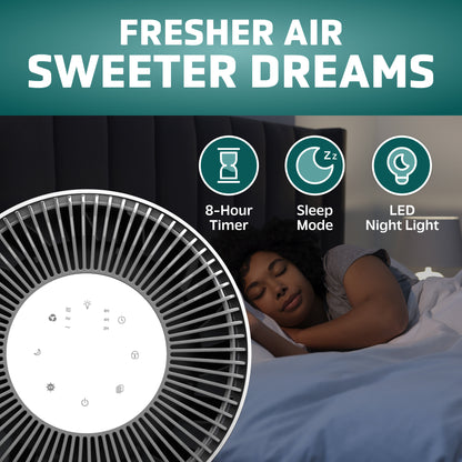 GermGuardian AC151 Compact Air Purifier with HEPA Filter, Odor Control & UV-C