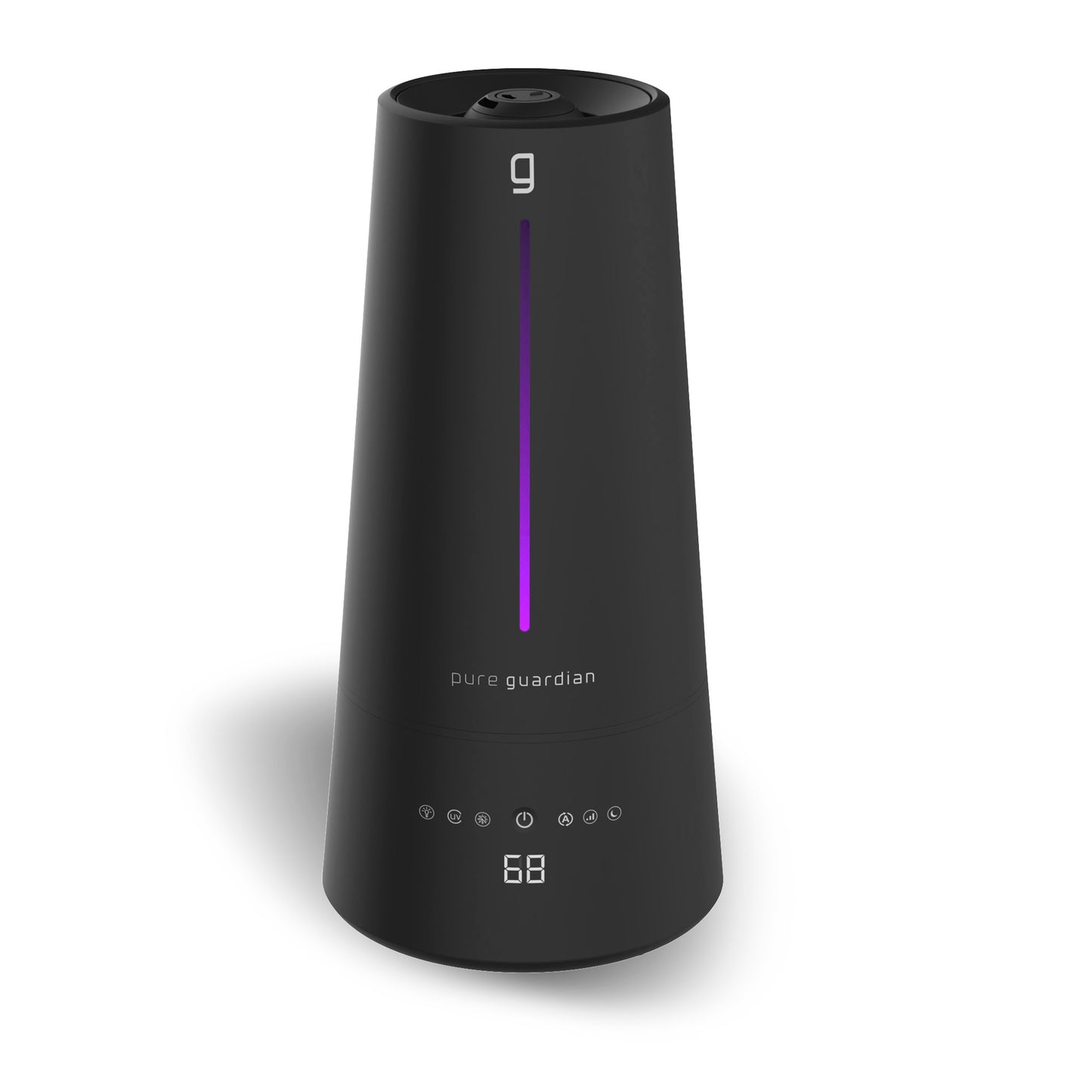 PureGuardian H5665B 90-Hour, 1.5 Gallon Warm and Cool Mist Ultrasonic Humidifier with Humidistat and UV-C