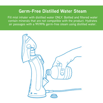 PureGuardian MST55 Personal Warm Mist Steam Inhaler with Aromatherapy Tray