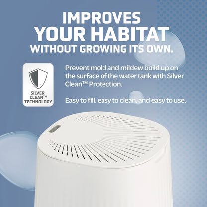 PureGuardian H980W 70-Hour Ultrasonic Cool Mist Humidifier, 1-Gallon