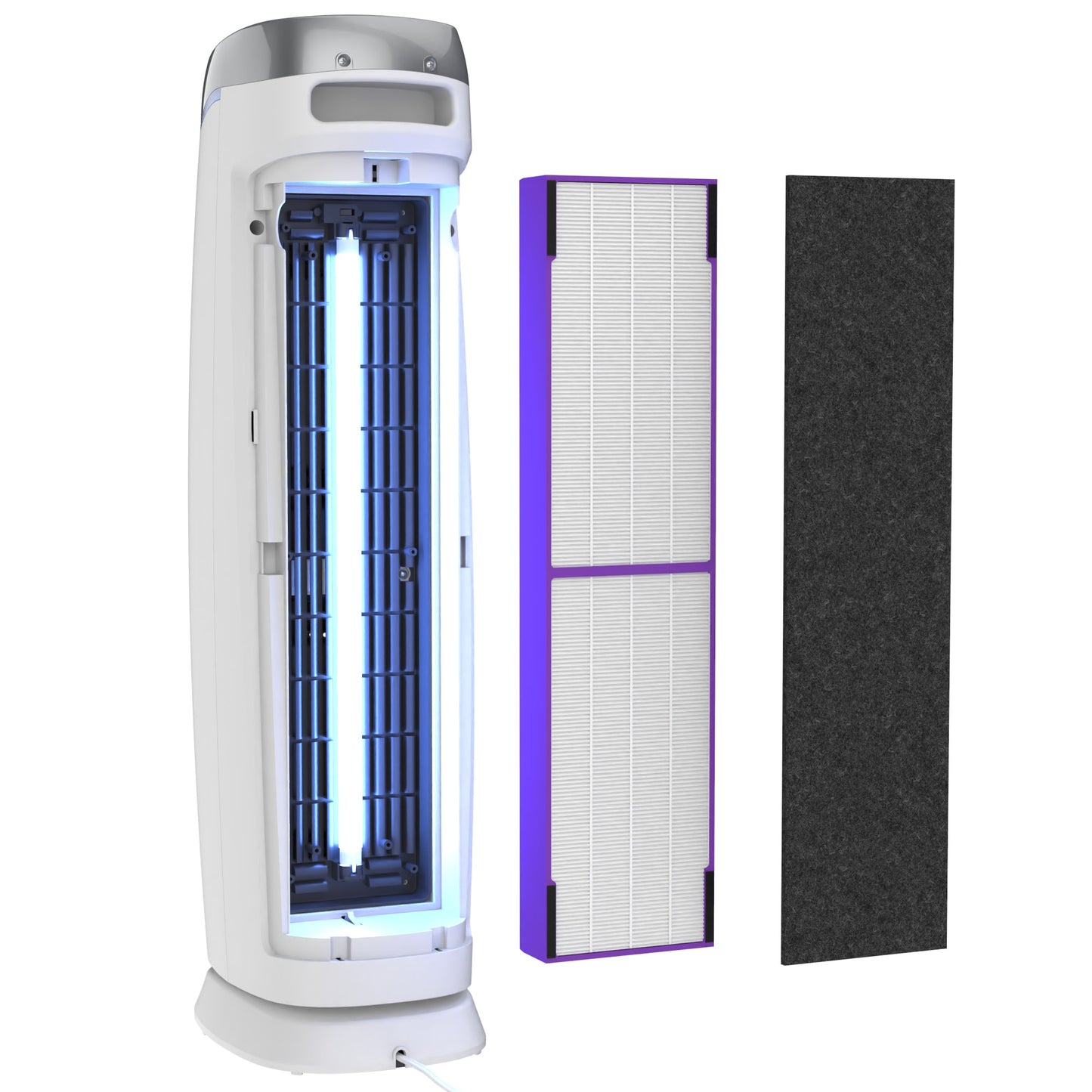 GermGuardian AC5250 PET PURE™ 28" Tower Air Purifier (5-speed 3-stage UV-C filtration, white)