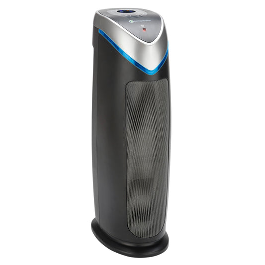 GermGuardian AC4870 HEPA PURE™ 22" Tower Air Purifier (5-speed 3-stage UV-C filtration, black)
