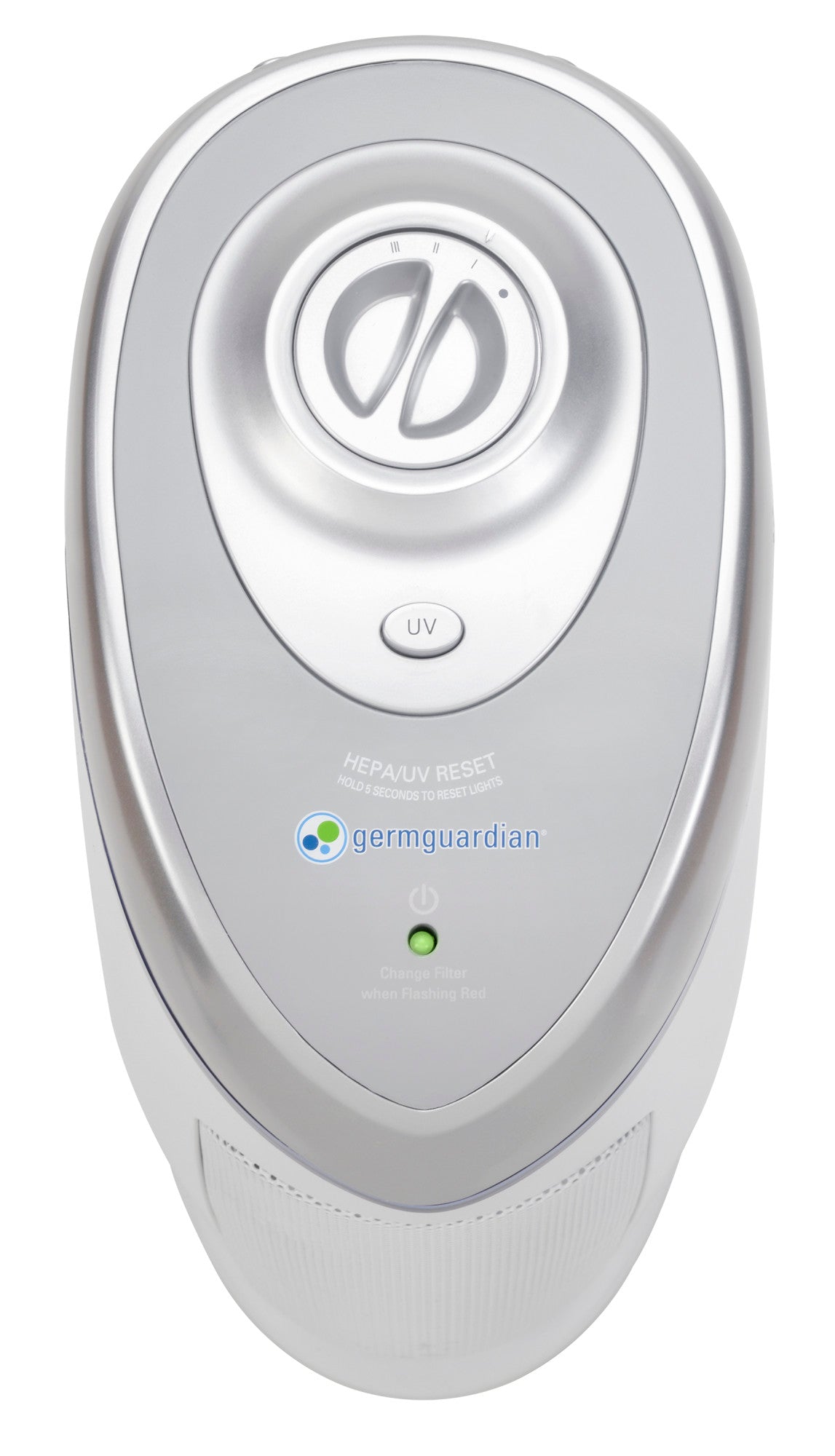 GermGuardian AC4825 HEPA PURE™ 22" Tower Air Purifier (3-speed 3-stage UV-C filtration, white)