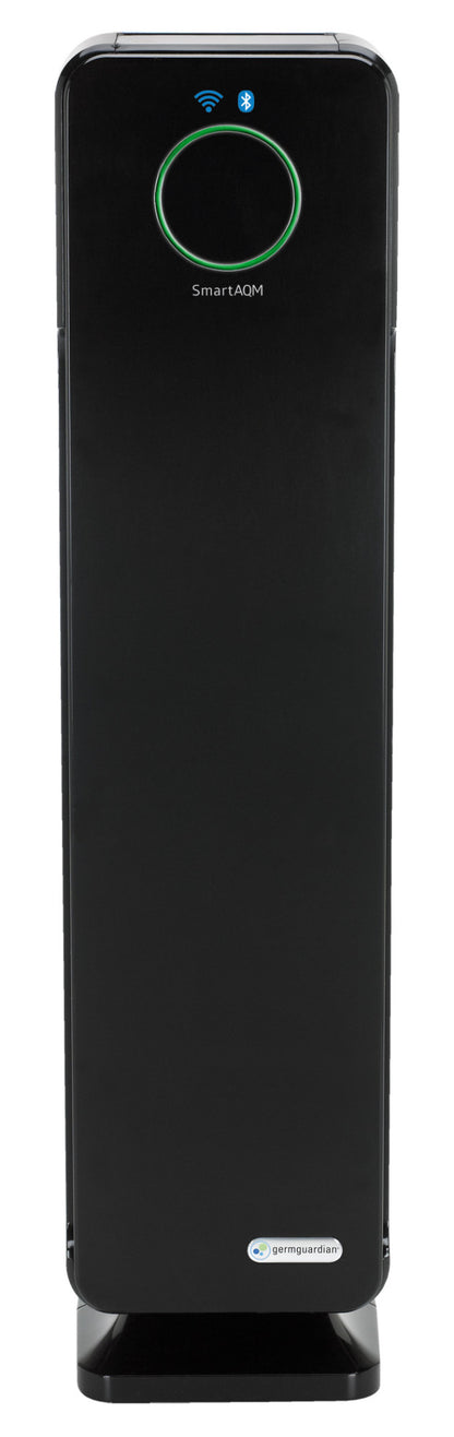 GermGuardian CDAP5500 HEPA PURE™ 28" Tower Air Purifier (5-speed 3-stage UV-C filtration, black)