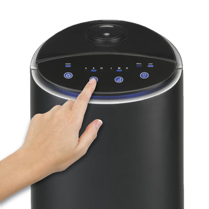 PureGuardian H3200 Ultrasonic Cool Mist Humidifier Tower with Aromatherapy Tray, 1.5-Gallons (black)