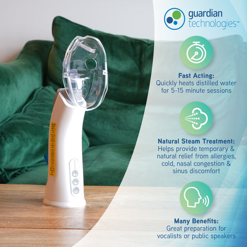 Pure Steam Breather Vicks Steam Sinus Inhaler With 4 Bonus VapoPads,
