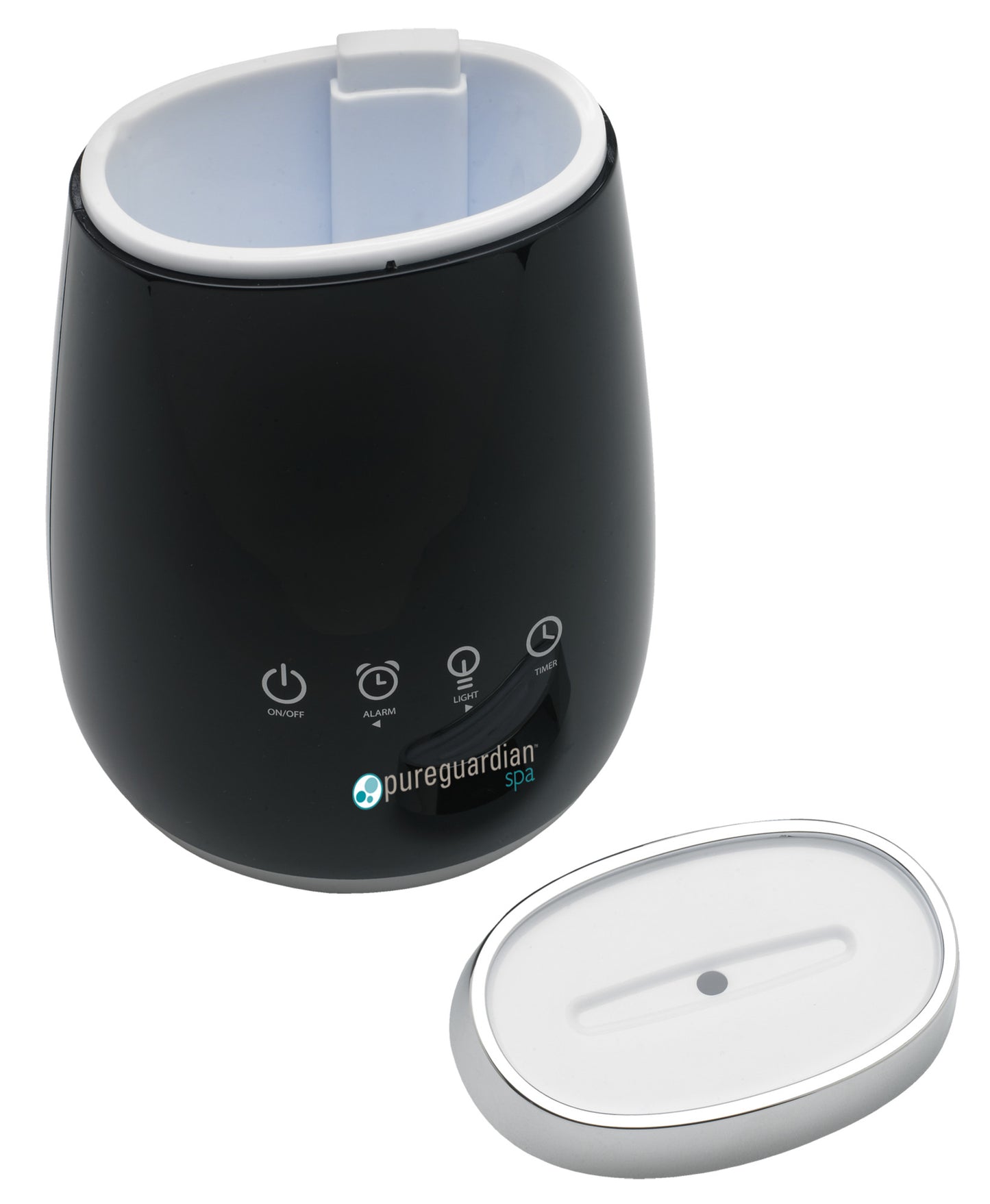 PureGuardian Spa SPA260CA Deluxe Ultrasonic Aromatherapy Essential Oil Diffuser with Touch Controls & Alarm Clock