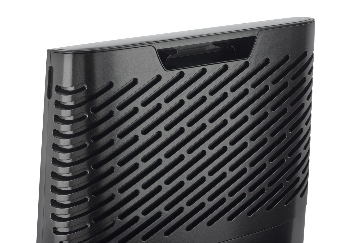 Lasko HF25630 Pure Platinum HEPA 28" Console Air Purifier (3-speed 3-stage UV-C filtration, black)